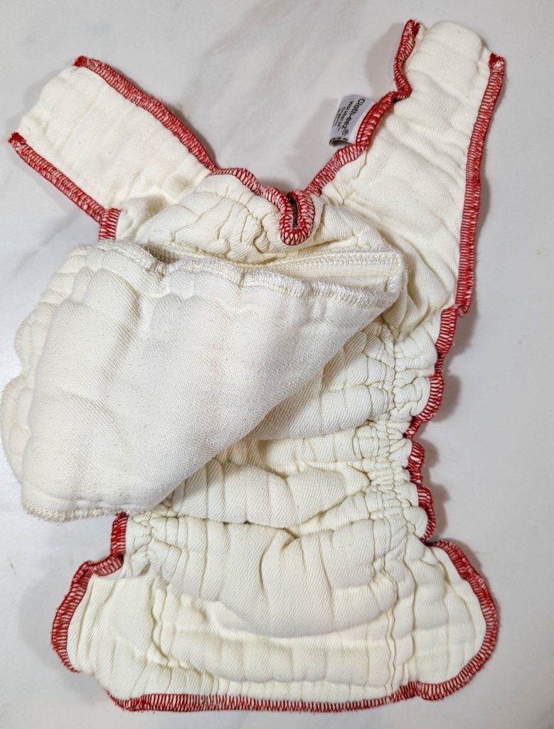 medium size fitted cloth diaper