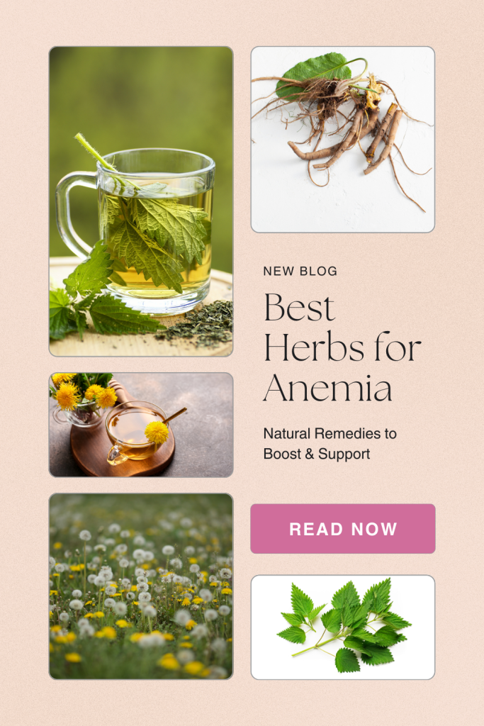 pinterest pin for herbs for anemia