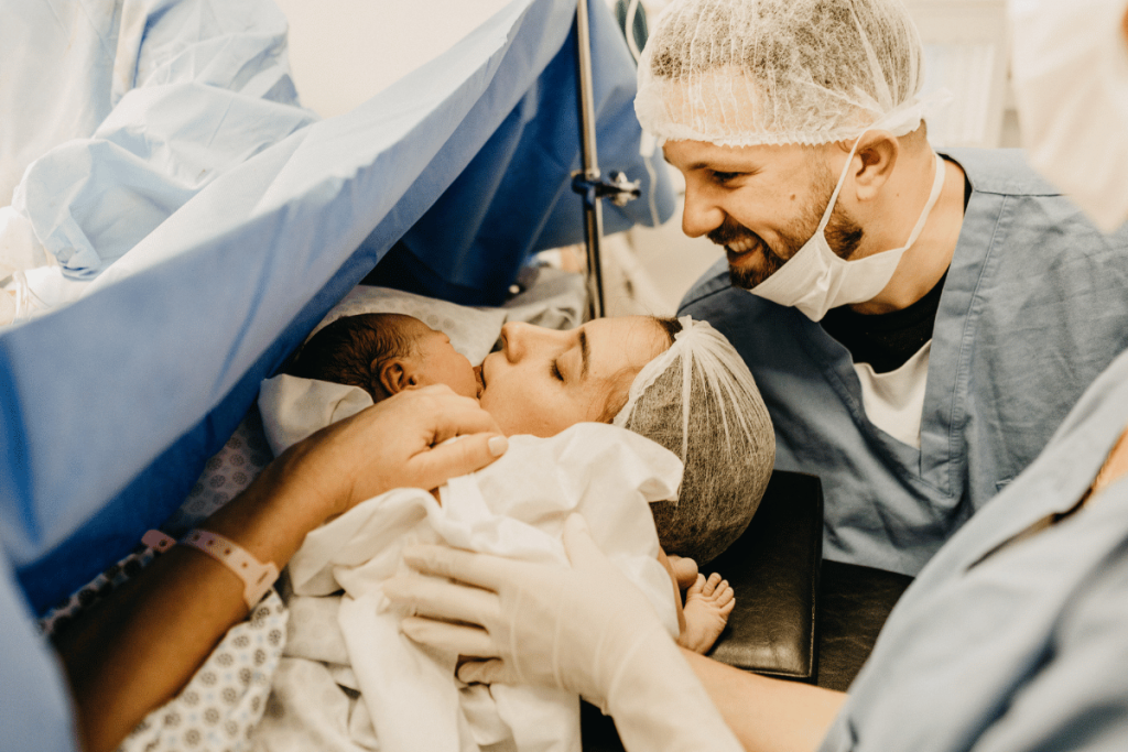 c section behind the curtain birth types of childbirth