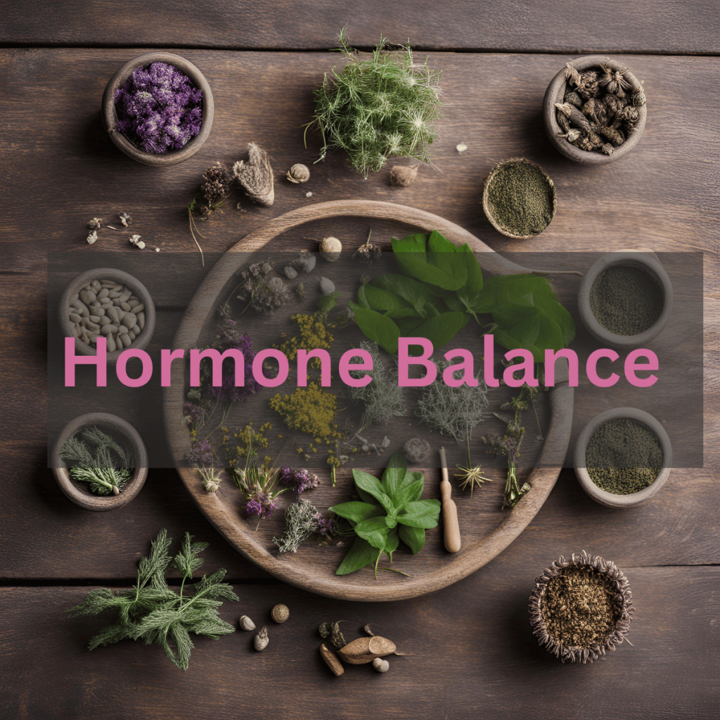 hormone balance with herbs all around