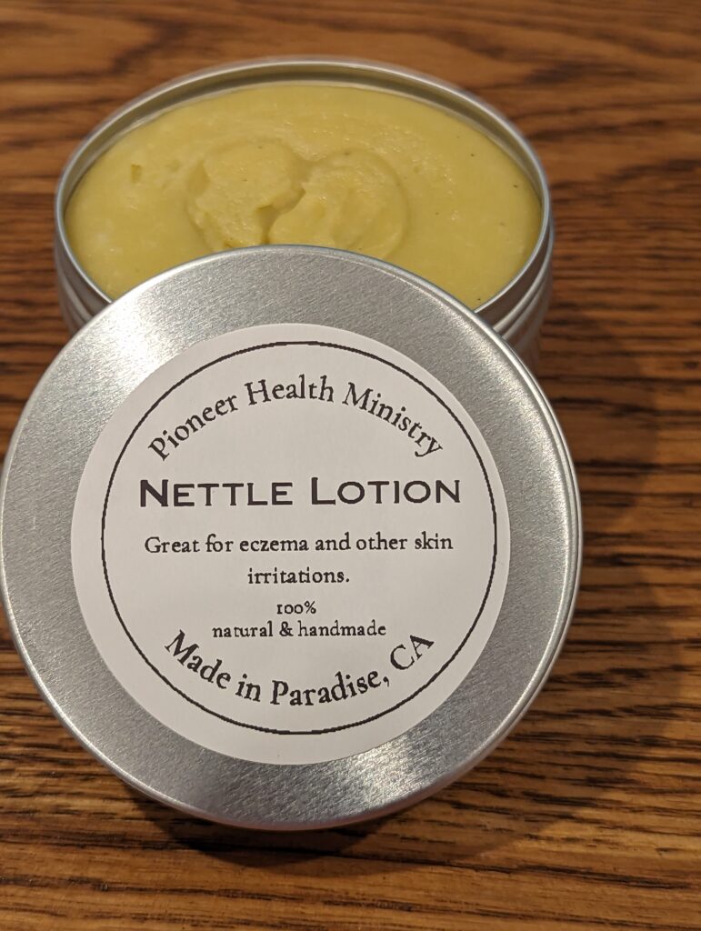 nettle lotion pioneer health ministry