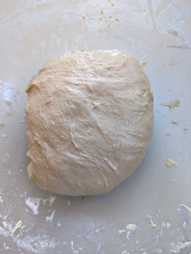 sourdough focaccia garden bread dough smooth dough texture