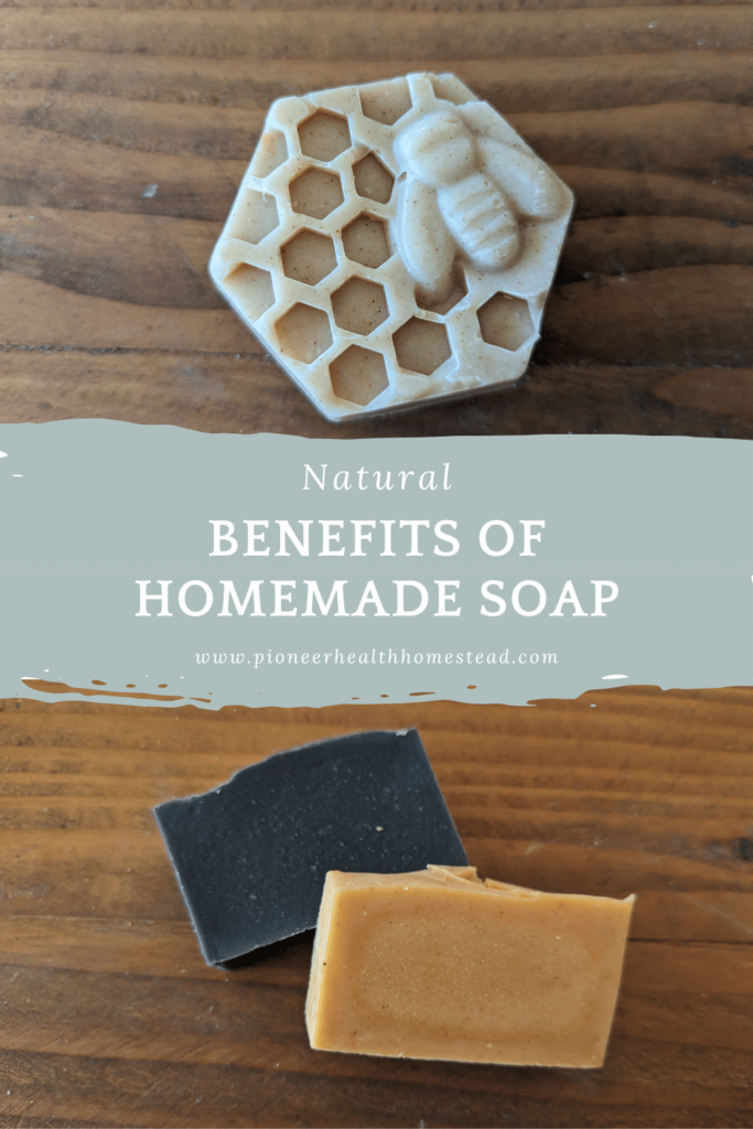 Benefits of Homemade Soap pinterest pin 1