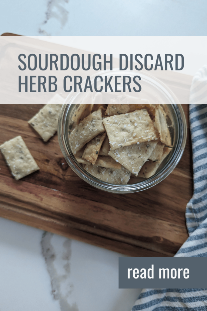 Sourdough Herb Crackers Pinterest Pin 1