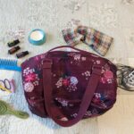 Doula bag with hair brush comb hair ties doterra essential oils heat pack tens unit