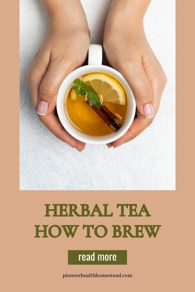 Herbal tea temperature how to brew pinterest pin