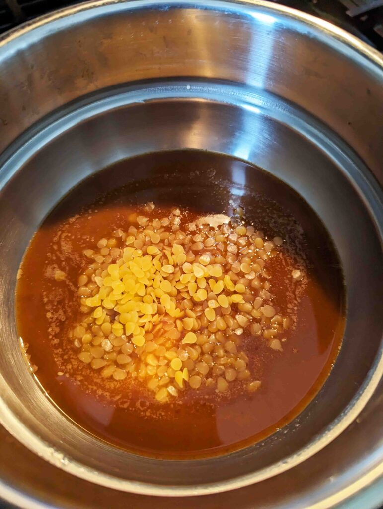 arthritis salve mixture beeswax double boiler 1 edited