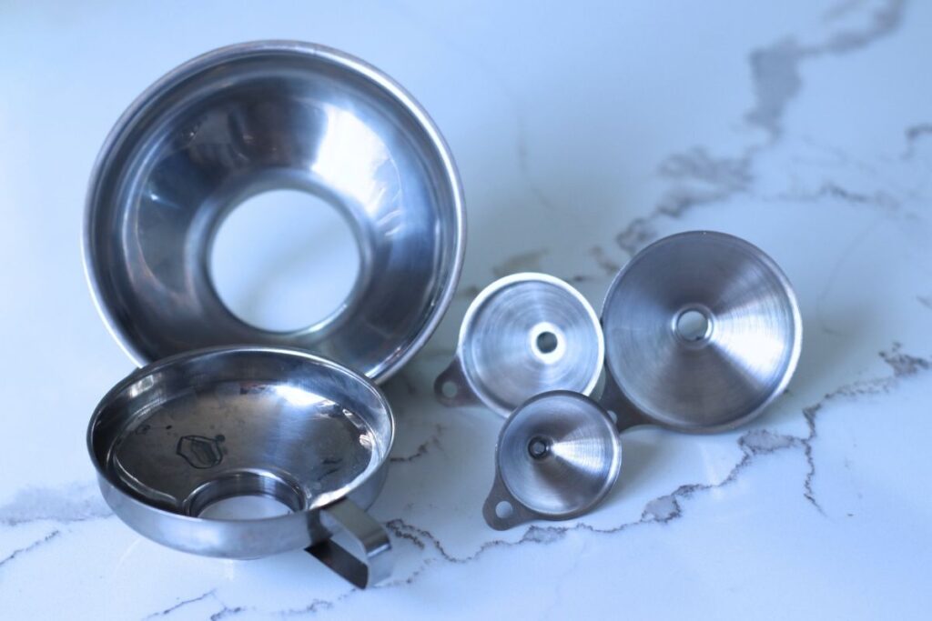 Herbalist must haves checklist stainless steel funnels