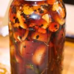 elderberry fire cider in a half gallon mason jar