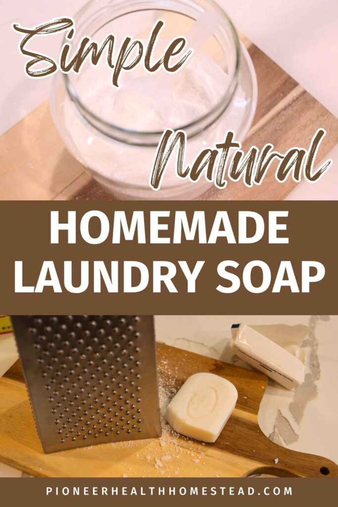 natural homemade laundry detergent powder recipe pin