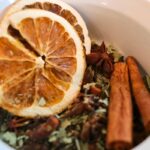natural potpourri in white bowl