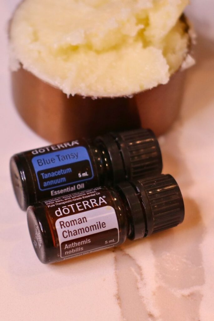 doterra essential oils of roman chamomile and blue tansy